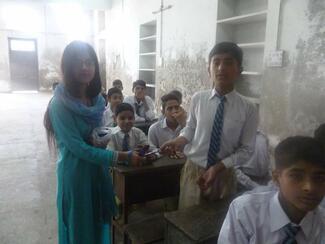 Awareness activity and Prize distribution on WRD at Muslim Government high School Lahore 