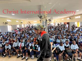Christ International Academy Gwagwalagda students during the school visitation