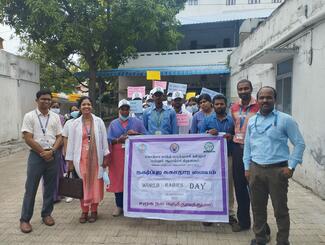 Rally by medical students in Puducherry