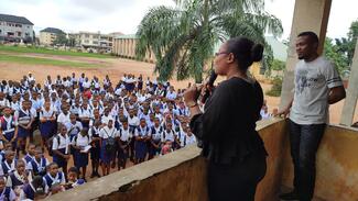 Rabies Awareness Lecture at Akwakuma Girls' Secondary, Owerri, Nigeria by members of Nigeria Veterinary Medical Association - Imo State Chapter