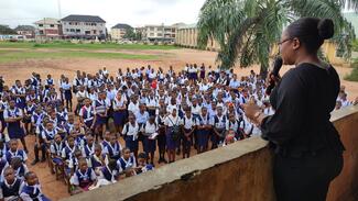 Rabies Awareness Lecture at Akwakuma Girls' Secondary, Owerri, Nigeria by members of Nigeria Veterinary Medical Association - Imo State Chapter