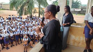Rabies Awareness Lecture at Akwakuma Girls' Secondary, Owerri, Nigeria by members of Nigeria Veterinary Medical Association - Imo State Chapter