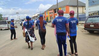 Rabies Awareness Road Walk in by Nigeria Veterinary Medical Association NVMA - Imo Chapter in collaboration with Senior Secondary School Students of Government Technical College Owerri; members of Imo Kennel Club; and members Dog Breeders Association, Imo 