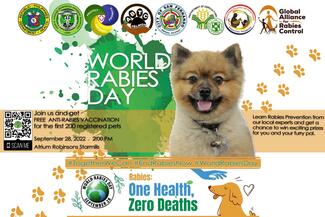 For 2022, the World Rabies Day theme is Rabies: One Health, Zero Deaths. This year's theme highlights and reminds the global community that rabies elimination is possible and that we have a goal (Zero by 30) and that we stand united against the dreadful disease. 