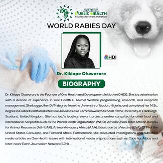 World Rabies Day Webinar Speaker Poster