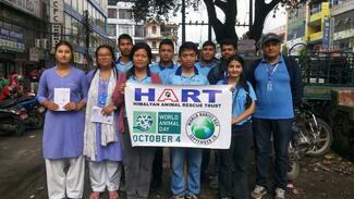 HART team members participating at the rally