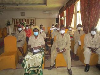 Sensibilisation des Chefs de Quartiers, Libreville, Mairie du 6e arrondissement, 21 octobre 2022 - vue de l'assistance