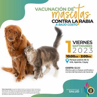 Low Cost Rabies Vaccination Event Promo