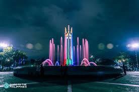 Quezon Memorial Circle at night