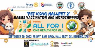 "Pet Kong Malupet 2" Free Rabes Vaccination and Microchipping
