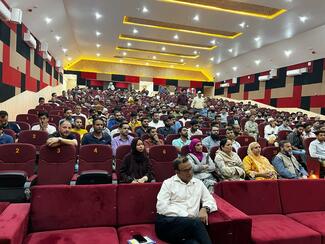 Farmers , veterinary scientists and other Government official listening to different speakers