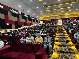 Farmers , veterinary scientists and other Government official listening to different speakers