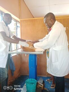 Free rabies vaccination at the Enugu police veterinary clinic