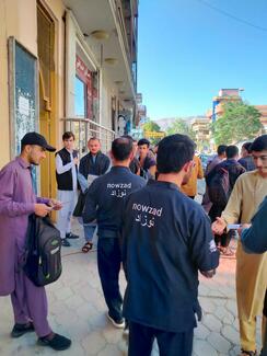 Distributing information on rabies in Kabul
