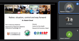 Screenshot of webinar