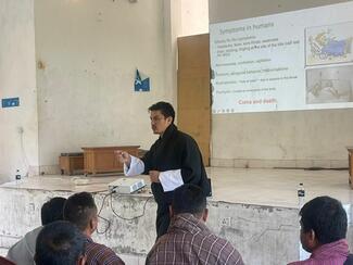 Talk by human health to communities