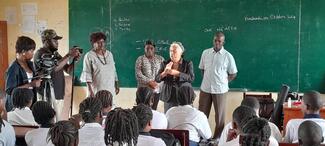 Sensilisation Rage au lycée Public d'Owendo, RS Libreville-Owendo, 04 octobre 2024 : Briefing interactif du PLMI pour les élèves