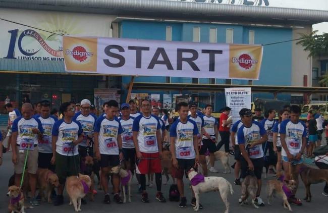 Dog walk fun run Muntinlupa City for Rabies Awareness Month March 2019
