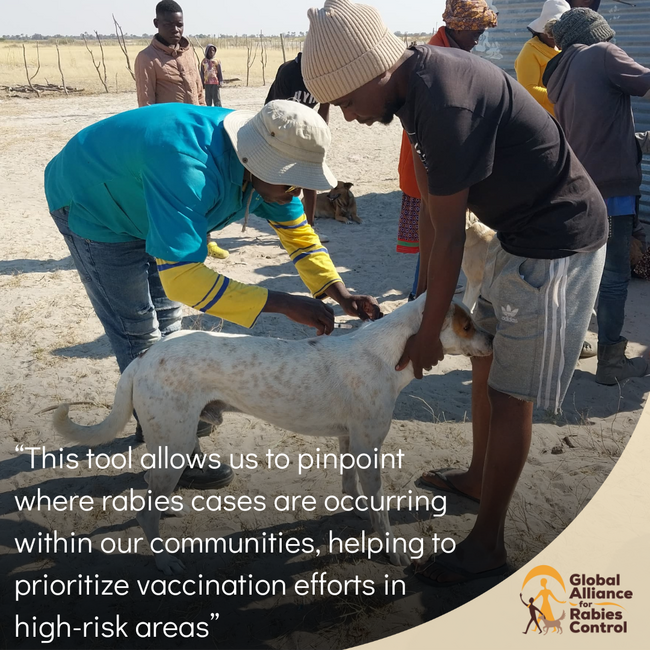 Namibia: DVS dog vaccination. GARC Featured Platform user
