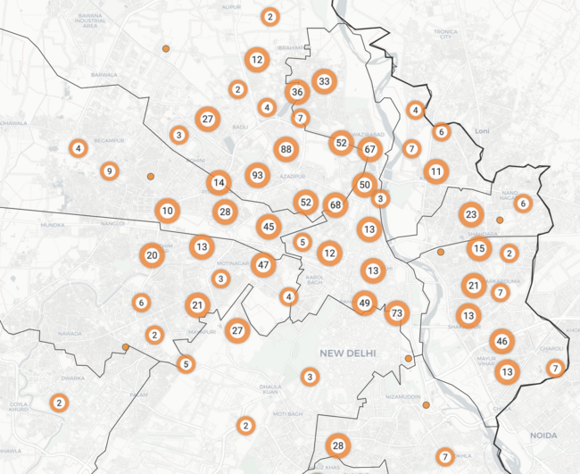 Neighbourhood Woof, India: Vaccination map