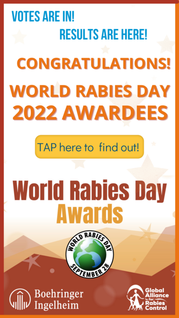 World Rabies Day 2022 Awards: Awardees announced!