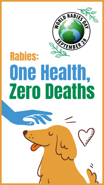 World Rabies Day 2022 theme: "Rabies: One Health, Zero Deaths"