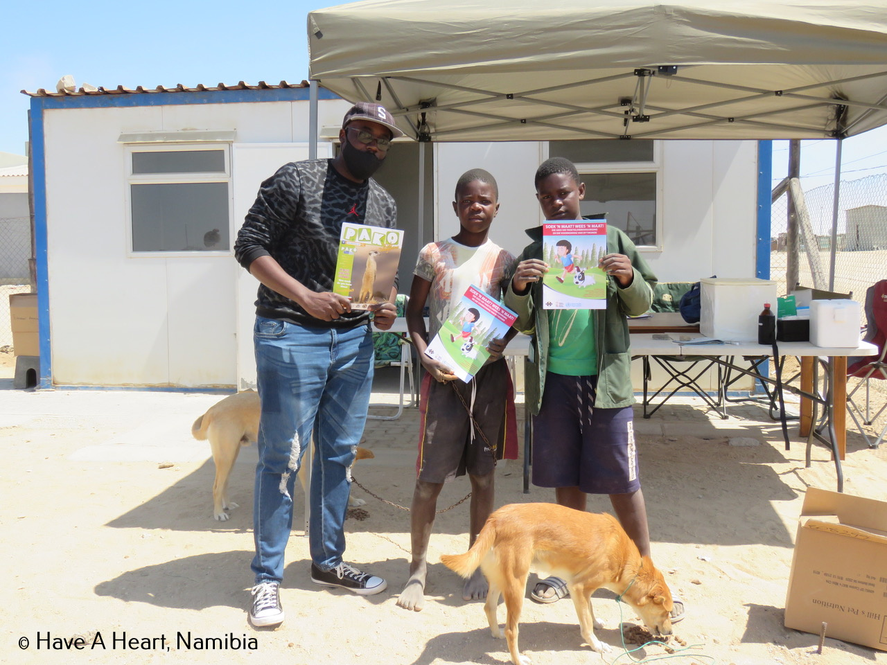 Have a Heart Namibia educate the community against rabies using GARC education resources.