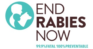 End Rabies Now campaign logo.