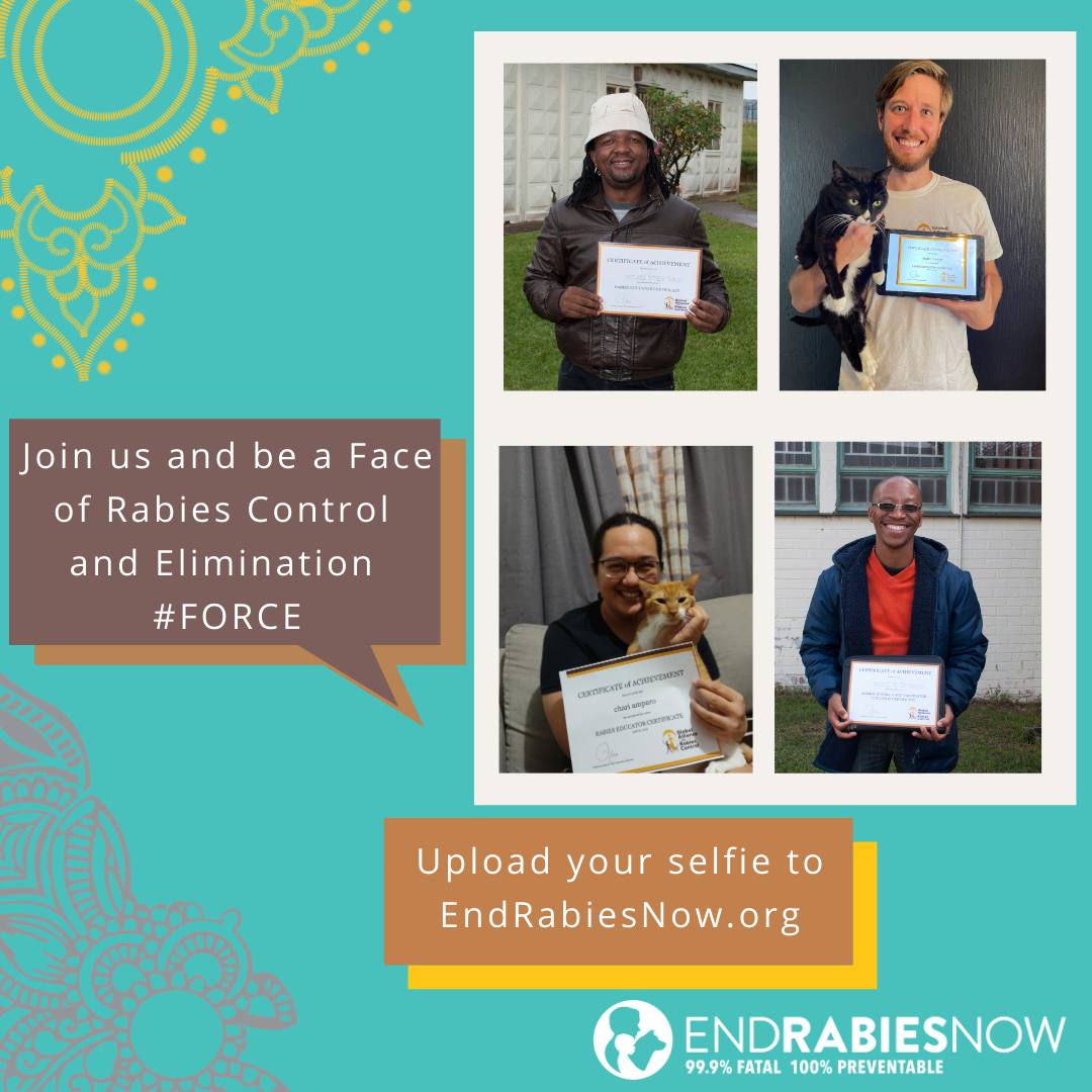 The Faces of Rabies Control and Elimination (FORCE) campaign to celebrate every person involved in rabies elimination. 