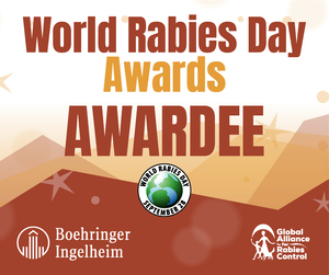 World Rabies Day awardee badge